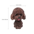 thumbnail image 4 of Resin Car Shaking Dog Adornments Dark Brown 2Set 3.5x2x2.2in, 4 of 8