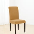 thumbnail image 1 of Fundas para sillas de comedor decorativas extraíbles lavables con elástico elástico Beige Cola Forro de asiento, 1 of 7