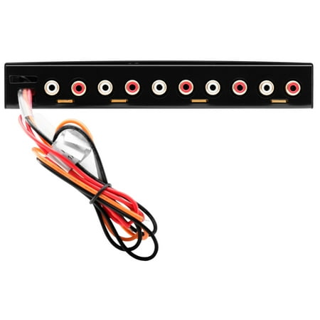 BOSS Audio Systems AVA1210 Car Audio Equalizer 7 Band Pre-Amp With Gold-Plated Front/Rear and Subwoofer Outputs, DPS Processor