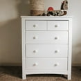 Graco Benton 4Drawer Classic Vertical Dresser White Finish