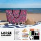 thumbnail image 5 of Easygdp Summer Flamingo Bolsa de Viaje de Playa de Gran Capacidad, Bolsa Tote Perfecta para la Playa, Escapadas de Fin de Semana y Viajes, 5 of 7