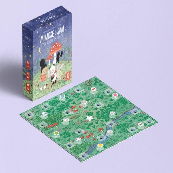 Studio Locomuse - Mimose & Sam et le Voleur de Fruits - One-vs-All Deduction game Board Game -French - 2 to 4 players - 5 years +