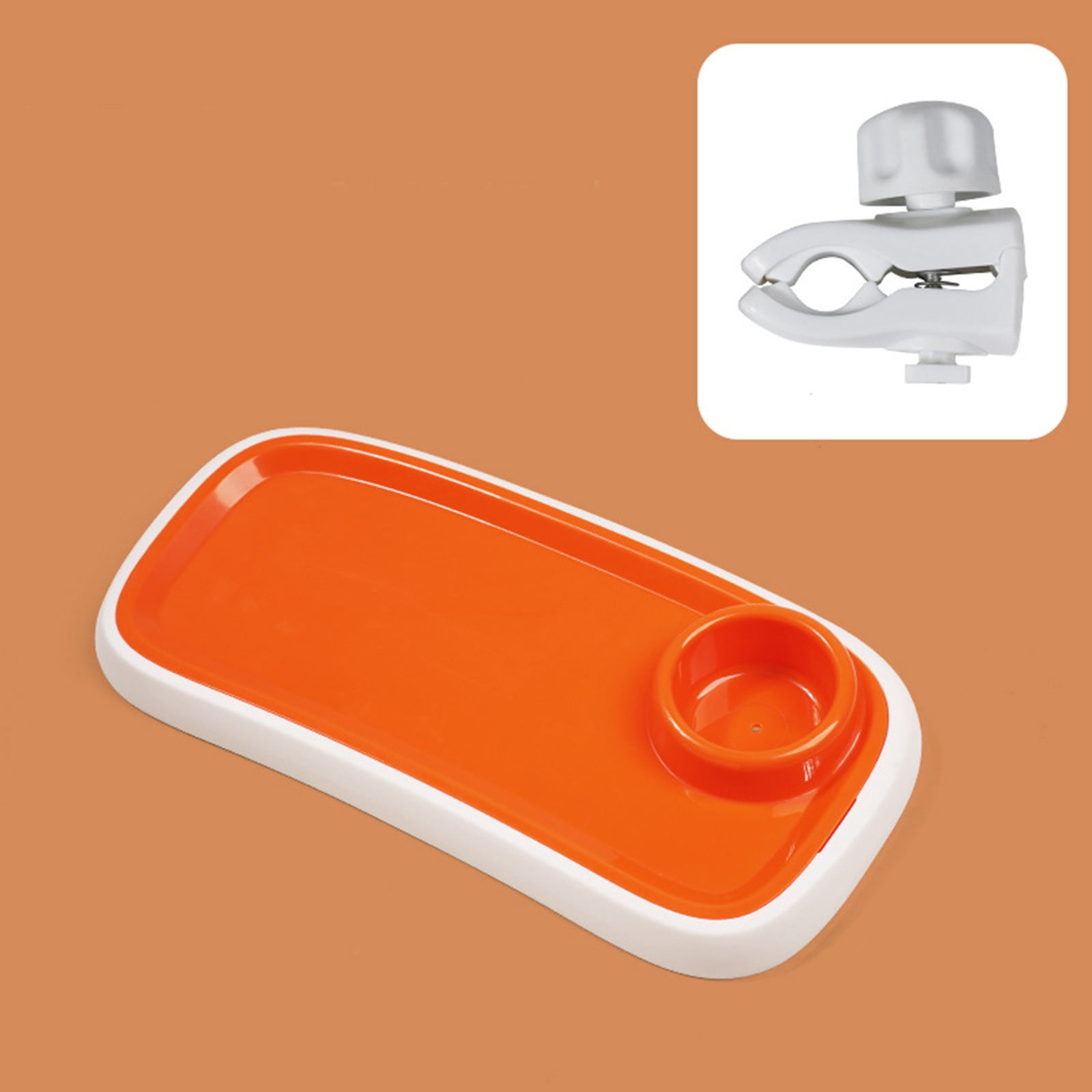 Universal Stroller Snack Tray Detachable Enlarged Stroller Cup Holder Tray Portable Clip On Stroller Snack Tray Attachment for Outdoor Indoor Easy To Clean Kitchenware Organizer Japanese Kitchenware