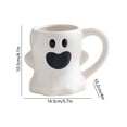 thumbnail image 3 of Colorful Halloween Relief Ceramic Drinkware, Unique Ghost Pumpkin Shaped Mug, Novelty Festival Water Cup, Exquisite Holiday Gift for Home Daily Use and Halloween Party Decoration, 3 of 6
