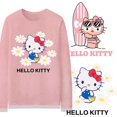 thumbnail image 2 of Camiseta de algodón de manga larga para mujer, ropa holgada, dulce, 2 of 7