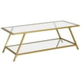 thumbnail image 4 of Evelyn&Zoe Yair 48" Wide Rectangular Coffee Table in Brass, 4 of 5
