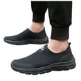 thumbnail image 2 of Baorden Men's Sports Shoes Fashion New Style Simple Solid Color Mesh Breathable Comfortable Lightweight Slip-On Casual Shoes, 2 of 9
