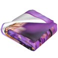 thumbnail image 2 of Salouo Closeup Honeybee on Flower Print Bed Blankets,Flannel Blanket Comfortable Air Conditioning Blanket Lightweight Blanket for Sofa Bed Travel & Couch -50"x40", 2 of 8