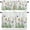 Purple Green, variant on Spring Flower Kitchen Curtains and Valances Set, Purple Yelllow WildFlower Rod Pocket Window Valance 18 Inch Plants Farmhouse Window Curtain Panels for Living Room Bedroom Laundry, 27.5x36in, 3 Pieces