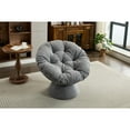 thumbnail image 2 of Oversized Swivel Accent Chair, 360° Rotating Barrel Chair for Living Room Bedroom, 2 of 12