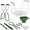 Green, variant on ABPETE Canning Supplies Starter Kit,7 Pieces Stainless Steel Canning Set Tools: Steamer Rack,Canning Funnel,Jar Lifter,Wrench, Tongs,Lid Lifter/Bubble Remover Tool, for Canner/Pot, Beginner (Red)