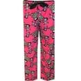 thumbnail image 2 of Apparel Connection LLC Womens Betty Boop Flaming Hot Pink Plush Lounge Pants (Small), 2 of 2