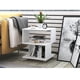 thumbnail image 3 of Mesa de centro pequeña y sencilla, moderna, para sala de estar, escritorio cuadrado, mesita de noche, decoración para el hogar, dormitorio (blanco), 3 of 7