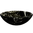 thumbnail image 2 of Novatto TID-035BN Pallina Black and White Faux Marble Glass Vessel Bathroom, 2 of 11