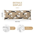 thumbnail image 3 of Fotbe Lovely Penguin Funda para Almohada Corporal con Diseño, Funda de Microfibra Ultrasuave de 20x54 Pulgadas, Ropa de Cama Elegante, 3 of 7