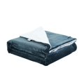 thumbnail image 3 of Deniau Flannel Reversible Sherpa Throw Blanket - Super Soft, 108" x 90", Hunter Green, 3 of 10