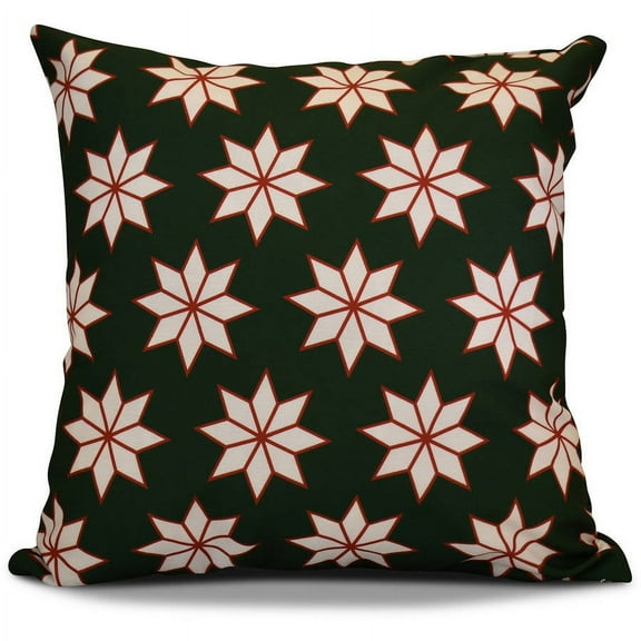 Simply Daisy 16" x 16" Christmas Stars 1 Geometric Print Pillow