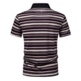thumbnail image 4 of VgaVtl Striped Polo Shirt Mens Summer Short Sleeve Mens Clothes Shirts Outdoor Collared Button Casual Everyday Slim, 4 of 7
