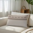 thumbnail image 6 of Brown Striped Throw Pillow Cover 20 x 36 Inch Decorative Pillow Cover Contemporary Geometric Art Rustic Lumbar Pillowcase Seasonal Rectangle Cushion Case for Couch Sofa Bed Living Room, 6 of 9