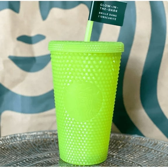 Starbucks Halloween Glow in the Dark Studded Tumbler Lemongrass 2022 16oz Grande