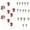 Set B, variant on Torqee Baby Breath Artificial Flowers 12.6 Inch Stems 90 Flower Heads Each Realistic Gypsophila Bouquet For Wedding Home Decoration Vase Arrangements