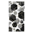 thumbnail image 2 of Black Geometric Texture Microfiber Kitchen Towel for Hand Dry Bathroom Cleaning Cloth Set Printed Beach Towels, 2 of 6