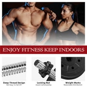 Yaheetech 66 Lb. Dumbbells Weight Set Adjustable Dumbbell Set Home Training Dumbbell Pair Black