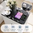 thumbnail image 3 of Table d'Appoint Style Ferme avec Station de Recharge – Table de Nuit Rustique avec 2 Prises et 2 Ports USB, Armoire de Rangement à Tablettes Ajustables, Table d'Appoint pour Salon/chambre, 3 of 7
