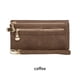 thumbnail image 3 of Sonducket Cartera de mujer, repuesto Vintage, Color sólido, con cremallera, carpeta de fotos, tarjetero, bolsillo con cremallera, monedero para Carteras Café, 3 of 6