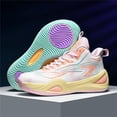 thumbnail image 3 of Bolognifi Men's Basketball Shoes, Classic Training Sports - PINK2_8, 3 of 7