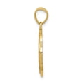 thumbnail image 2 of FB Jewels 10K Two Tone Color Gold & White Rhodium Sweet 15 Oval Pendant, 2 of 3