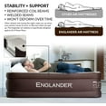 thumbnail image 4 of Englander First Ever Microfiber Queen Air Mattress, Luxury Microfiber airbed with Built in Pump, Highest End Blow up Bed, Inflatable Air Mattresses for Guests Home Travel, Brown, 4 of 6