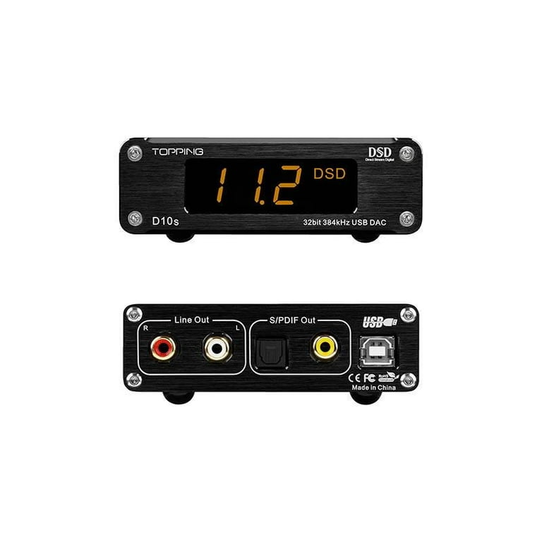 TOPPING D10s DAC Mini USB DAC XMOS XU208 ES9038Q2M DSD256 PCM