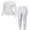 White, variant on Alove Women Thermal Suit Airtight Flexible Top and Bottom Warm Set Winter Breathable Warm Base layer Set