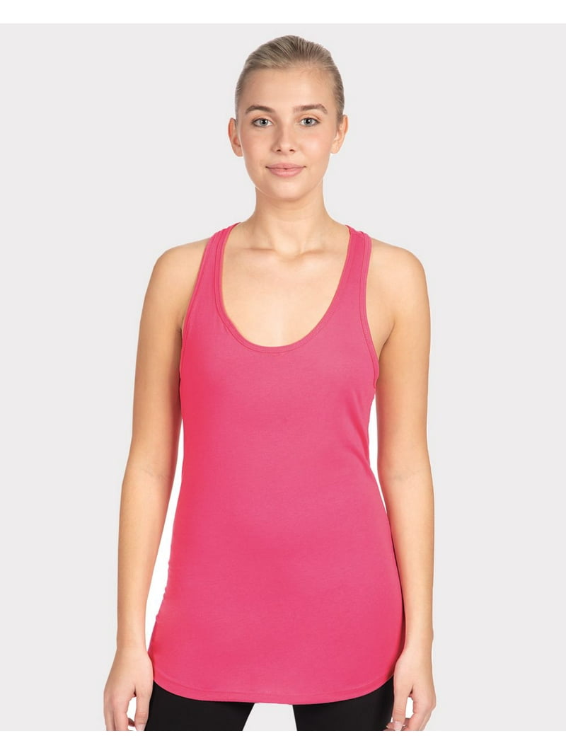 ■Rest & Recreation■ RACER TANK TOP PINK RR252TP002PKF Women's Mesh Back Racerback Tank Top - All In Motion™ Pink L