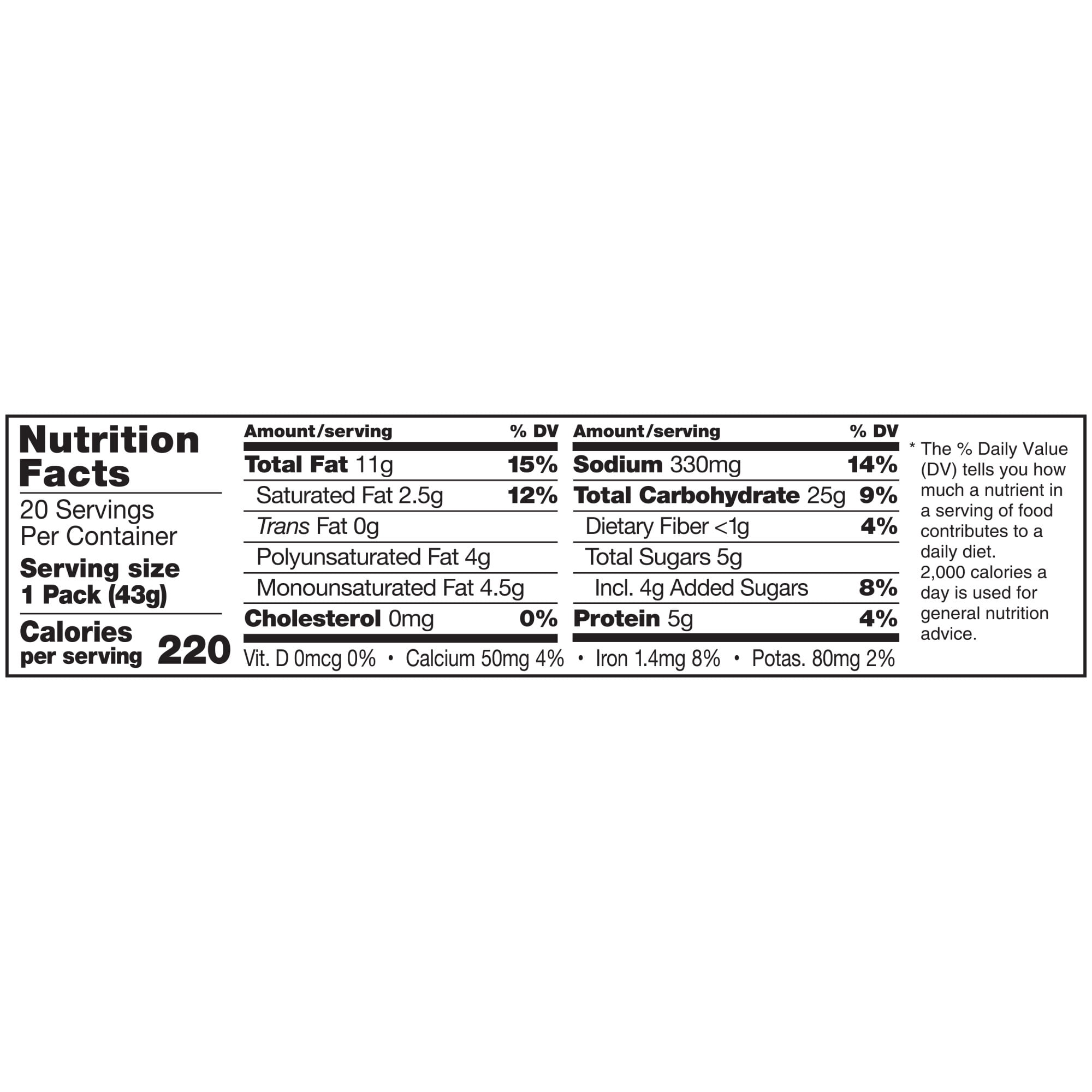 Lance Sandwich Crackers, ToastChee Peanut Butter, 40 Ct
