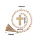 thumbnail image 3 of Guirnalda de Cuentas de Madera de Pascua con Borlas | Adorno Rústico para Colgar En La Pared | Rosario de Madera Multicolor con Cruces | Decoración Ligera para Bandejas, Estantes, Puertas y Ventanas, 3 of 6