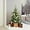 Flocked-1, variant on LuxenHome 4FT Potted Flocked Christmas Tree, Battery Operated Small Christmas Tree Prelit with 70 Warm White Lights, Lighted Pencil Artificial Christmas Trees with Square Planter Pot Indoor, Outdoor