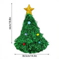 thumbnail image 3 of Christmas Tree Hat - Festive Party Dress Headdress & Holiday Decoration, Cute Gift Hat For Christmas Gatherings, Adds Fun To Party Outfits, Suitable For Holiday Celebrations, 14.3*18.8in, 3 of 6