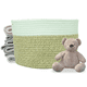 thumbnail image 1 of Planterist Cesta Organizadora Mediana Tejida – Algodón Lavable, Plegable y Portable – Multiusos 30x18.5 cm para Almacenaje, Decoración y Ropa Sucia (Tulum), 1 of 9