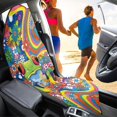 thumbnail image 4 of XYZCANDO Psychedelic Frog Car Seat Cover Waterproof Sweat Covers, Anti-Slip, Suitable for Van Truck Seat, Fit for Cars Trucks SUVs, 4 of 9