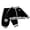 Black, variant on Ruyang Boys Girls Gym Athletic Sets 2 Piece Sweatsuit Zip Up Jacket Baggy Sweatpants Suit Fall Winter Striped Tracksuit Winter Clothes