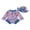 Red, variant on Toddler Baby Girl 4th Of July Rash Guard Swimsuit Zip Up Ruffled Long Sleeve Crew Neck Swimwear Star Print Bathing Suit with Sun Hat Fourth Of July Outfits