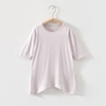 thumbnail image 2 of BXSRUTA Short Sleeve Round Neck Romper, Soft and Breathable for Summer Casual Wear, 2 of 5