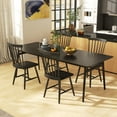thumbnail image 2 of Gymax Windsor Dining Chair Set of 4, Black (Set of 4), 2 of 10