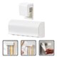 thumbnail image 4 of Soporte para cepillos de dientes de pared, organizador de cepillos de dientes sin clavos, estante de pared para cepillos de dientes de baño con soporte para pasta de dientes, 4 of 7