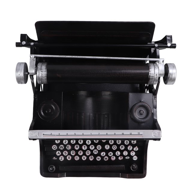 Black Portable Typewriter, Antique Typewriter Model Durable Widely Applicable Exquisite Perfect Gift Show Taste For Home