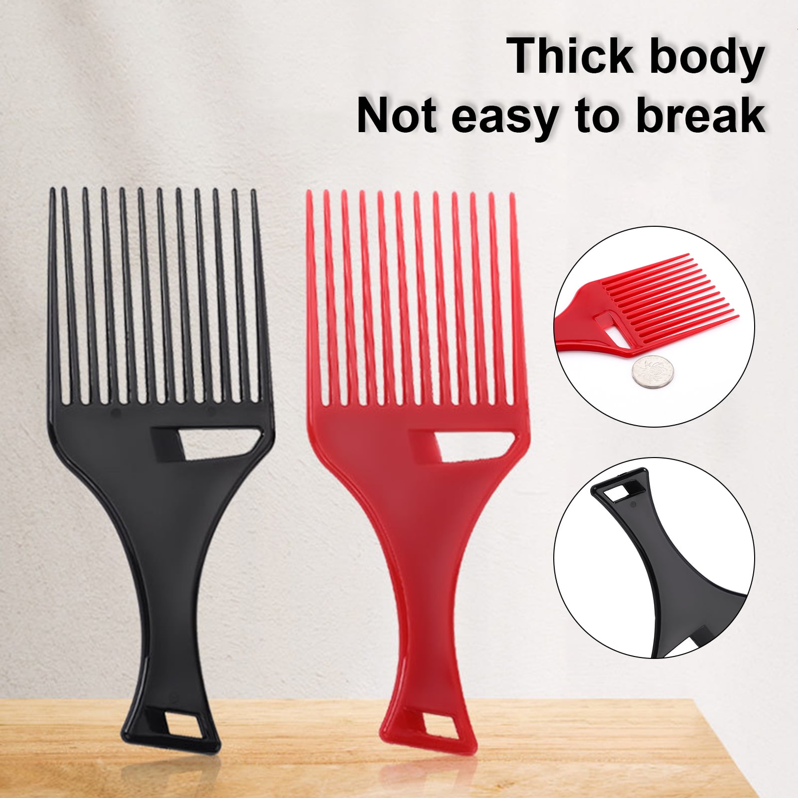 Bcloud Men Texturizing Comb Easy to Use Lightweight PP Hair Salon Hollow  Fork Comb for Daily Life 