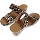 thumbnail image 4 of 1 par de sandalias de cuña para mujer, zapatos de playa de verano, sandalias de leopardo de moda, 4 of 7