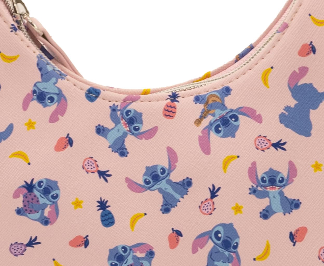 Disney Stitch Hobo Handbag Purse for Girls  Disney Baby Stitch Bright Summer Crossbody Shoulder Bag  Small PU Leather Toddler Purse, Preschool Handbag, Everyday Tote or Travel Mini Purse Ages 3+